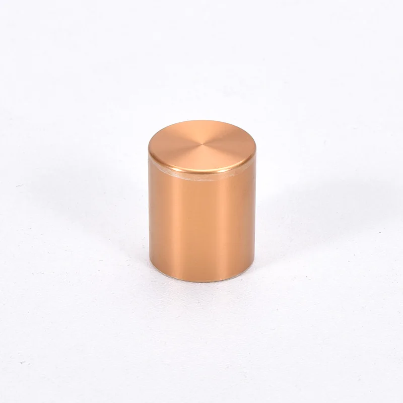 

1 Piece 20mm Diameter Cylindrical Knob Black Silver Gold Height 24mm Aluminum Power Switch