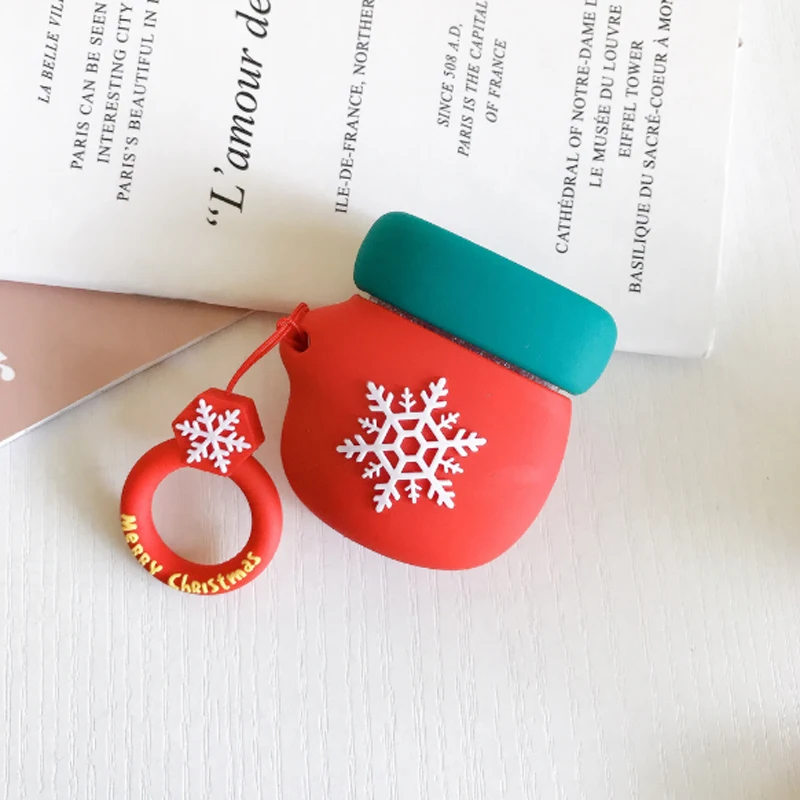Xmas hands Защитный чехол Airpod с крючками для airpod 1 airpod 2, рождественский подарок - Цвет: Xmas hands