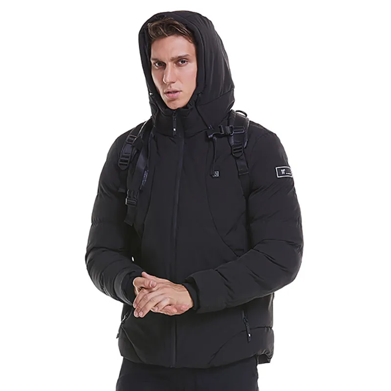 Куртка с электрическим подогревом, пальто с подогревом для мужчин и женщин, пальто для улицы, зимняя куртка с USB теплым пером, Лидер продаж