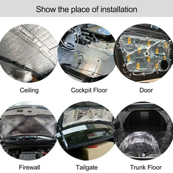 

Firewall Heat Shield Mats Sound Deadening Waterproof Dust-proof Chassis