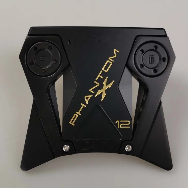 Черные клюшки для гольфа PHANTOM X12 золотые черепа 32 36 дюймов высокое качество с