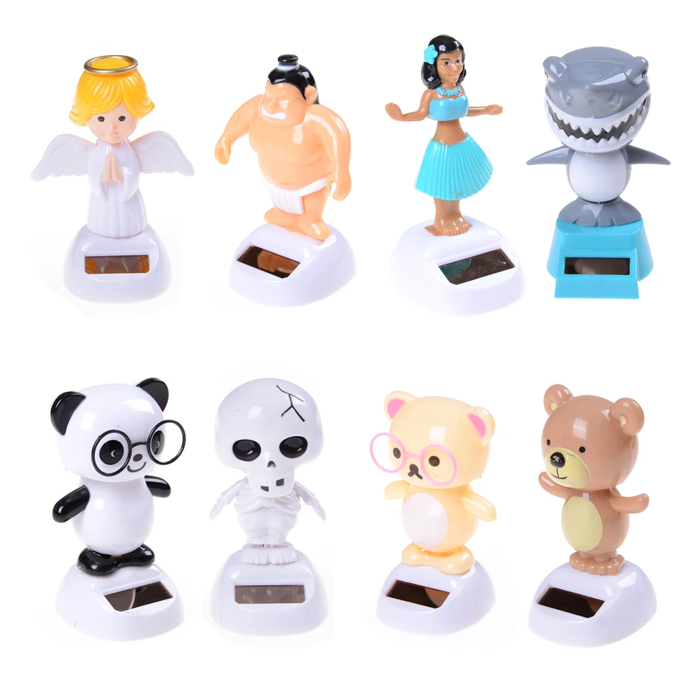 

8 Styles Solar Powered Dancing Flip Flap Car Home Desk Dancer Bobble Toys