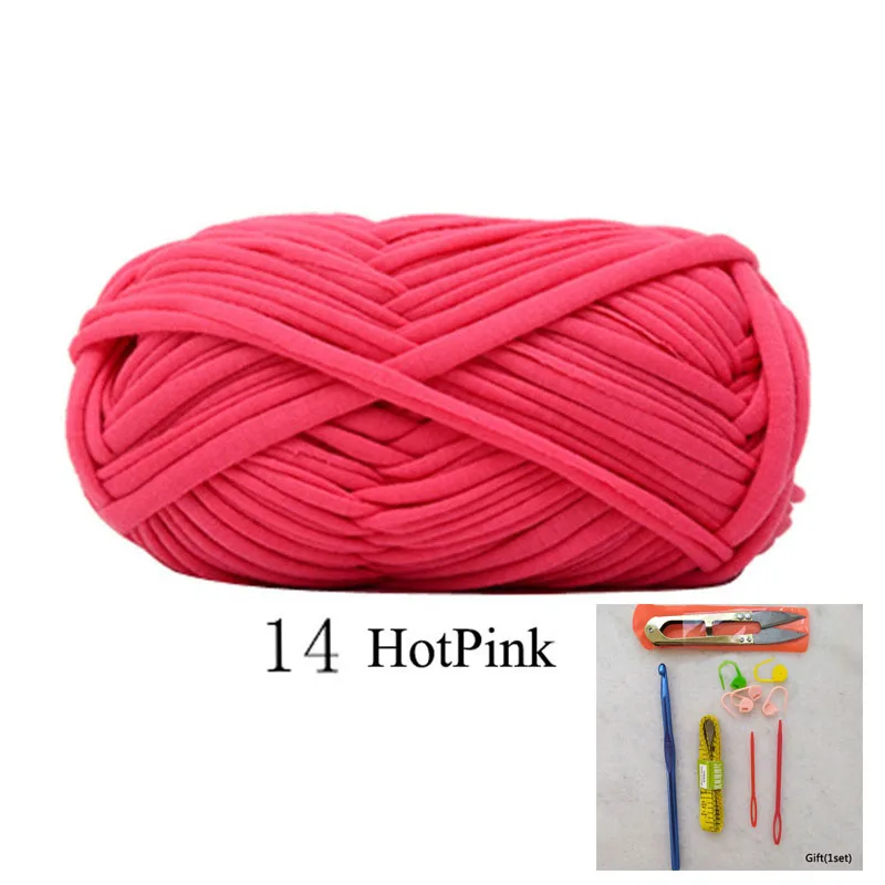 Hotpink 3 рулона Meetee радиоантенна крючок для пряжи сумка ручная трикотажная Подушка тканый ковер ручной Diy тканая шерсть вязание крючком с набором инструментов - Цвет: Hotpink