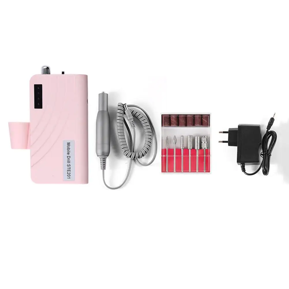 

Portable Rechargeable Nail Drill Machine 30000RPM Manicure Machine Electric Nail File Nail Art Tools Set for Nail Drill Bits