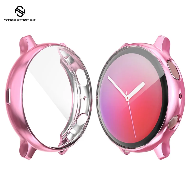 Защитный чехол для samsung galaxy watch active 2 44 мм 40 мм SM-R830 R820 силиконовый HD полноэкранный защитный чехол