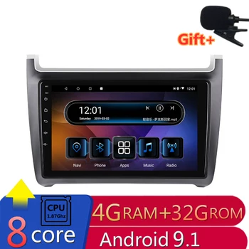

10.1"4G RAM 8 cores Android Car DVD GPS Navigation For vw polo 2011 2012 2013-2016 audio stereo car radio headunit bluetooth