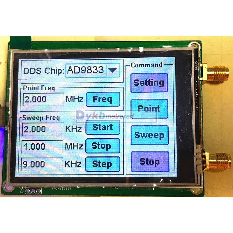 

AD9833 AD9844 Signal generator DDS signal source Sine wave triangular wave square wave / frequency sweep touch screen display