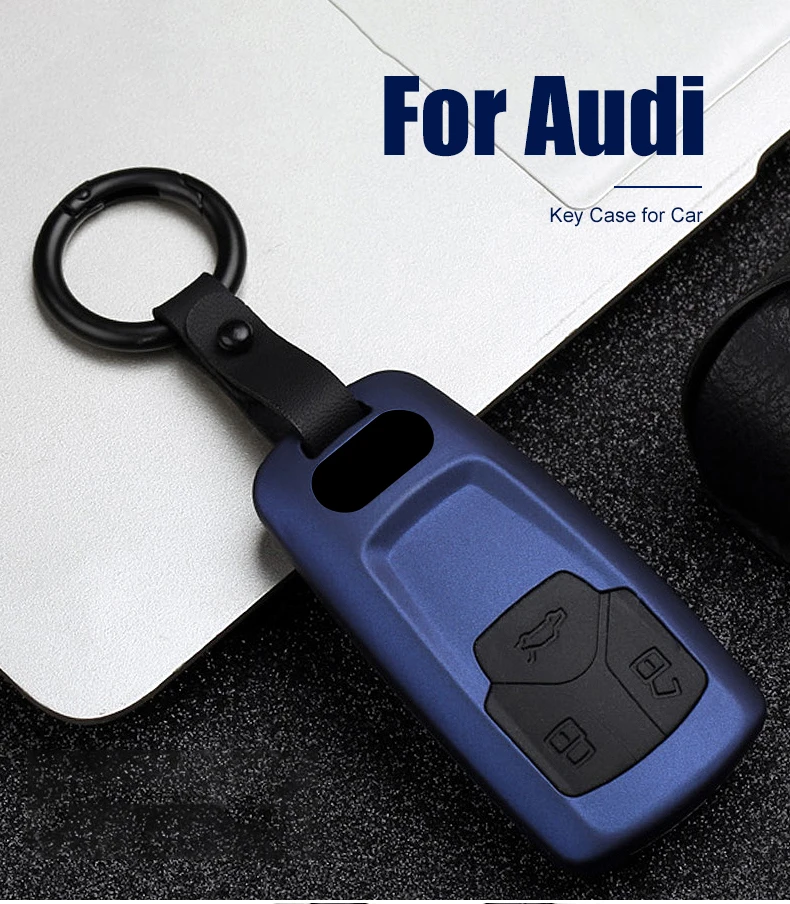 ABS+Silicone Car Key Case Key Cover For Audi A4 A5 S4 S5 B9 8W Q7 4M Q5 TT TTS RS 8S Roadster A4L Allroad 2017 2018 Accessories