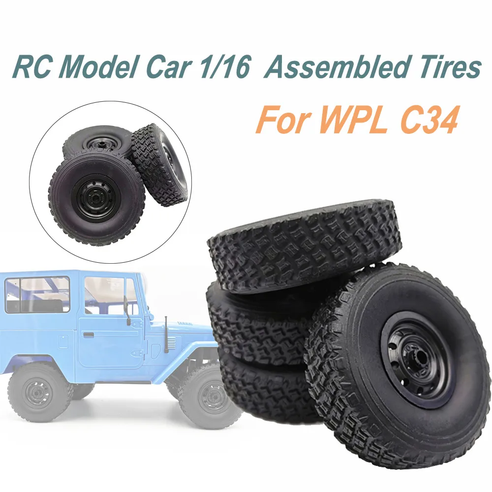 Оригинальная модель автомобиля WPL RC 1/16 C34 собранные шины для детской игрушки