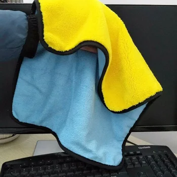 

45*38cm Car Microfiber Soft Cleaning Cloth Polyester Drying Waxing Polish Towel