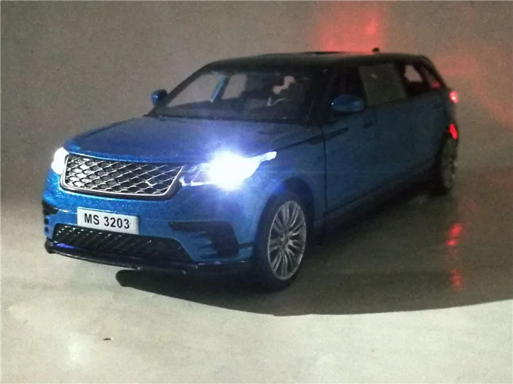 Высокая имитация 1/32 удлиненная модель автомобиля VELAR из сплава для внедорожников, детская коллекция подарочных игрушек