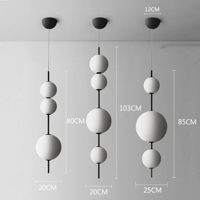 Nordic LED Gourd Glass Pendant Lights Lighting Modern Design Indoor Decor Loft Lamp Cafe Bar Restaurant Bedroom Light Fixture