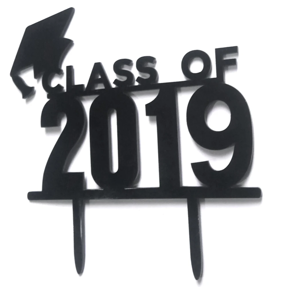 Graduation Decorations Favors DIY Cake Topper Student Picks Supplies High School Acrylic Congrats Grad Class Of Party