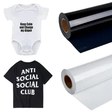 1 рулон DIY виниловая теплопередача железо на DIY пленка для одежды силуэт бумага художественная наклейка Переводные инструменты для пленки падение#0828