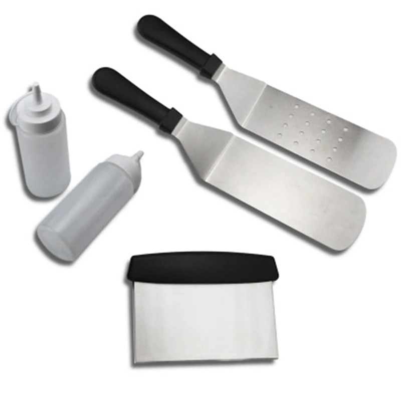 Stainless Steel Spatula and Grill Pan Spatula-Grill Set is Perfect for Cast Iron Flat Top | Дом и сад