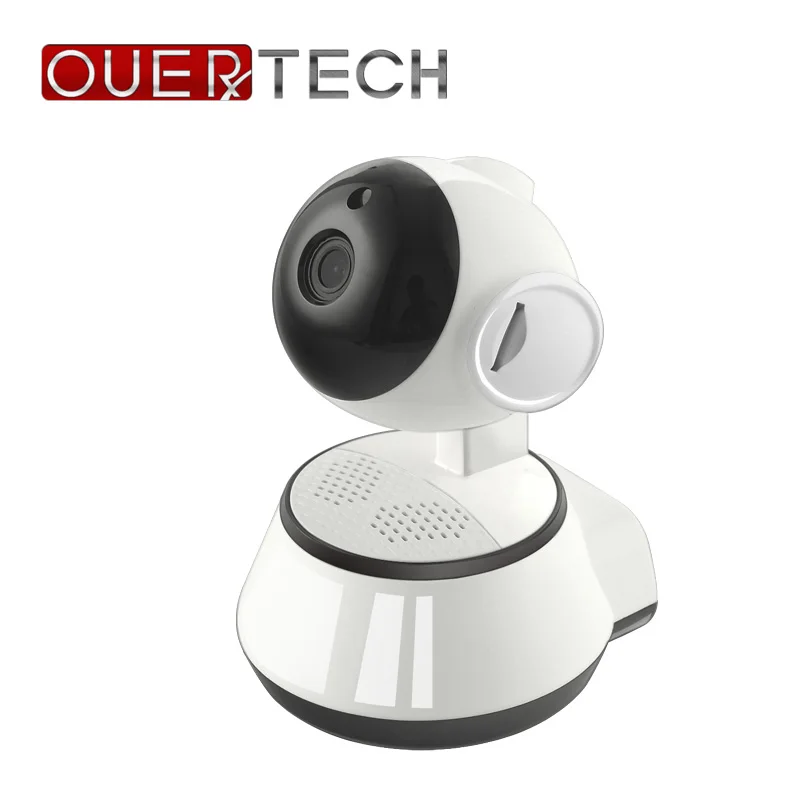 OUERTECH широкий угол обзора двухстороннее аудио ночное видение 720P WIFI умная