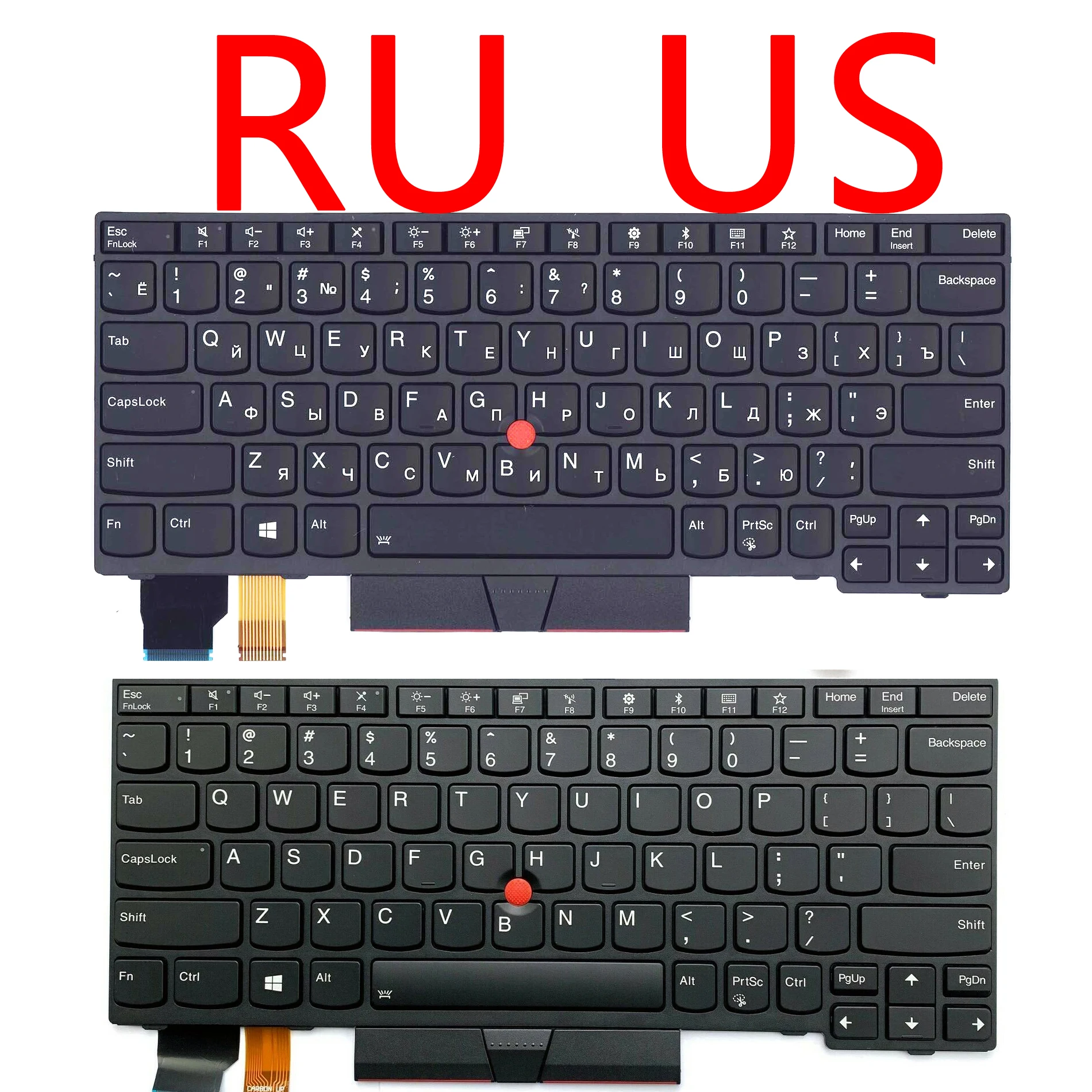 Новая русская Клавиатура США для ноутбука Lenovo ThinkPad X280 X390 X395 01YP040 01YP080 (не подходит