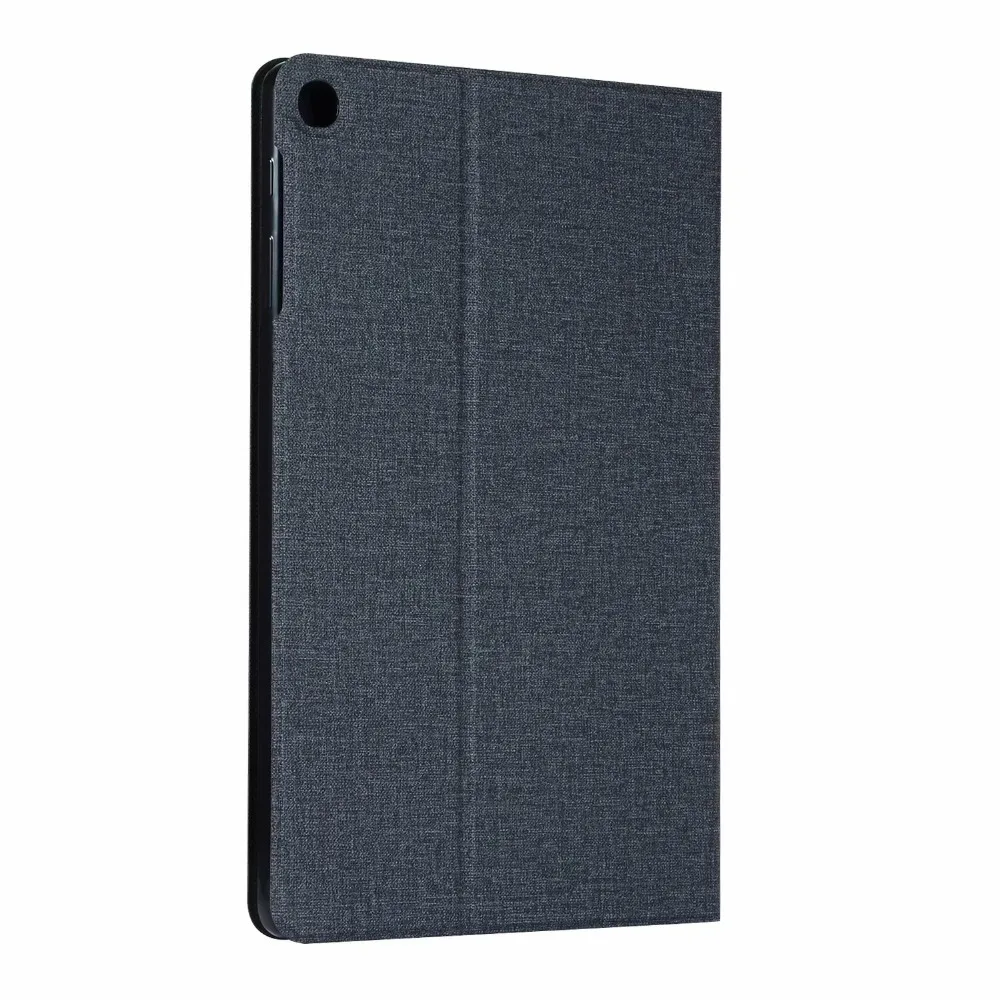 Ткацким рисунком стенд Искусственная кожа таблетки чехол для Samsung Galaxy Tab A T510 T515 10,1 дюймов принципиально защитный чехол накладка coque+ ручка