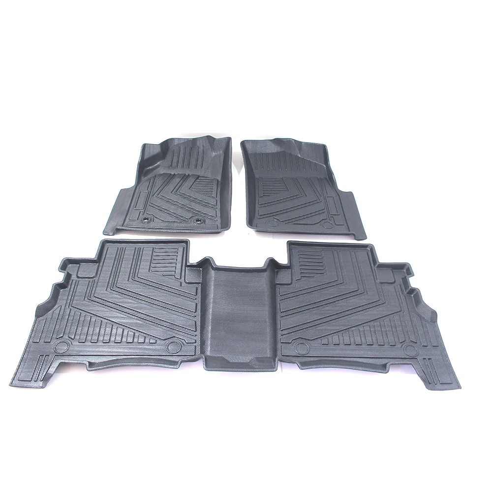 

For Toyota Runner 2003-2009 TPE Car Floor Mats Black Left-hand Drive 3D Non-slip Waterproof Floor Mats Carpet