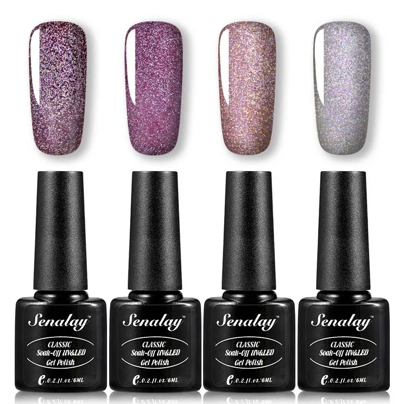 RE-4GELS-16 SENALAY Гель-лак для ногтей УФ светодиодный Гель-лак для маникюра гибридные Лаки требуется основа и верхнее покрытие для наращивания ногтей полуперманентный лак для ногтей - Цвет: RE-4GELS-16