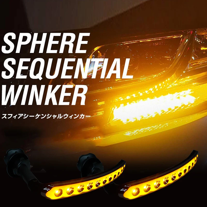 

2PCS Car LED turn signal ForHonda N-BOX steering brake light High Power Yellow Blue Light Fastship