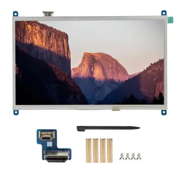 

10 Inch Backlight LCD TFT Touch Screen Display for Raspberry Pi 4B with Adapter 1024*600 Resolution HDMI Resistance Screen