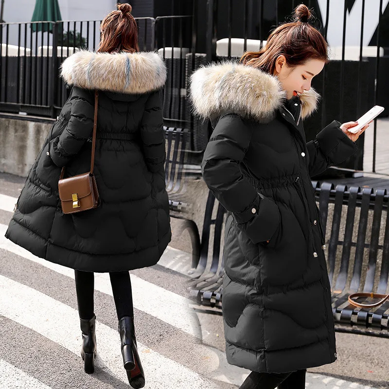 

2018 Winter Fashion Comfortable Hooded Elegant Cotton-padded Clothes/Cotton Coat Mid-length Trend
