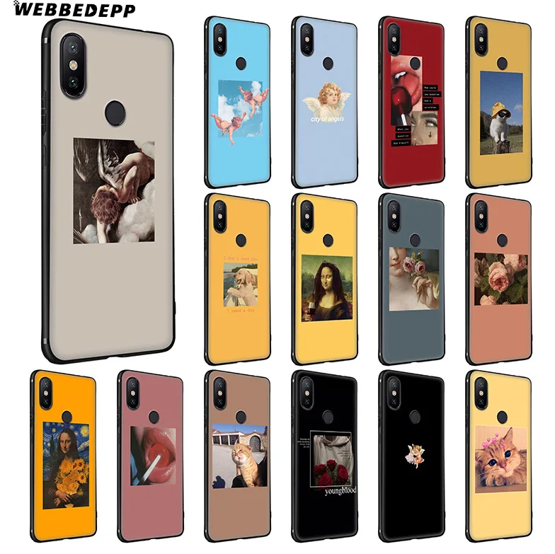 Mona Lisa Art David lines Cat Soft Silicone Case for Xiaomi Redmi Note 7 6 6A 5 4 4X 4A S2 Plus Pro Lite Go |