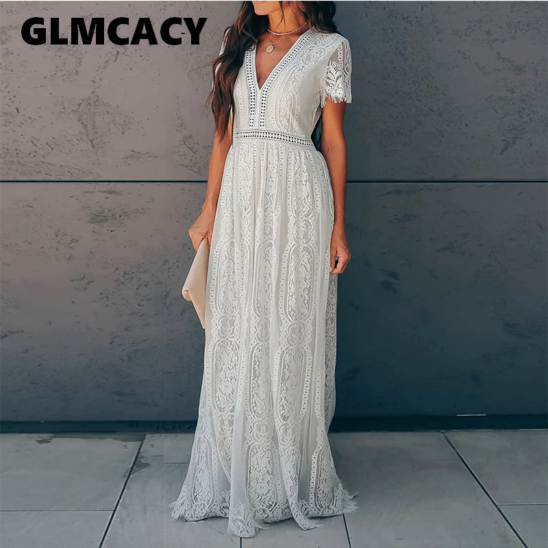 boho lace maxi dress