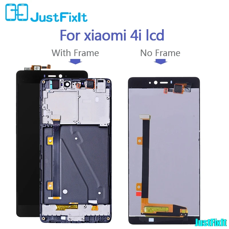 Замена для XIAO mi 4i lcd mi 4i lcd кодирующий преобразователь сенсорного экрана в сборе части mi 4i дисплей без битых пикселей 5," дисплей