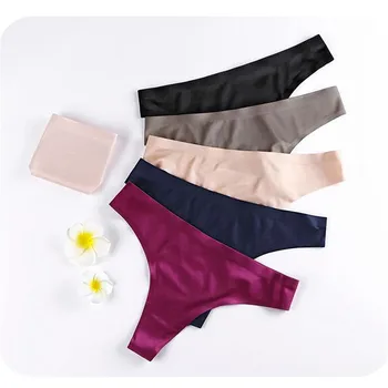 

3PCS/Lot Sexy Women Thongs G string Seamless Panties Sets Female Underwear Tanga Panties Lingerie Panties Intimates Soft Briefs