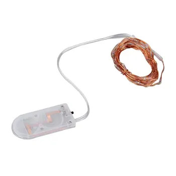 

2m 20 LEDs Copper Wire String Fairy Lights Button Battery Operated LED for Christmas Party BBQ Wedding Holiday
