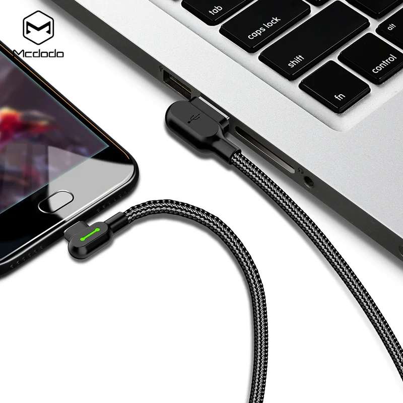 MCDODO 0,5/1,2/1,8/3 м usb type C Быстрая зарядка USB C кабель type-c шнур данных зарядное устройство для Android USB-C кабель для samsung huawei