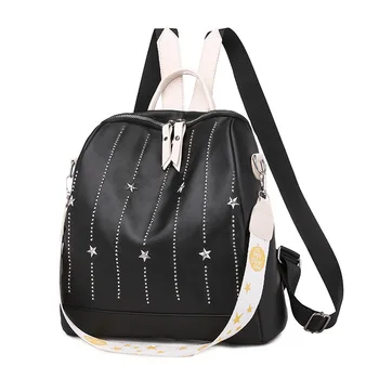 

2020 new Korean rivet women's fashion bag simple and versatile casual Mini Backpack