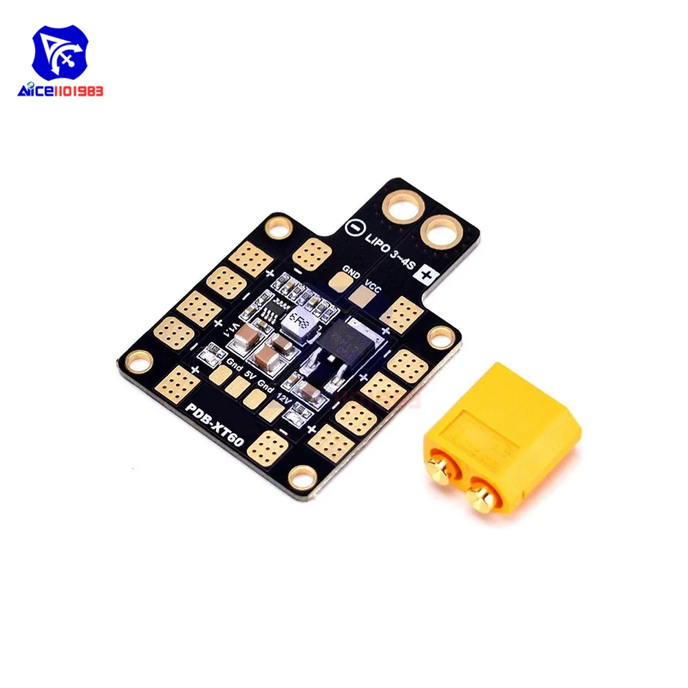 PDB XT60 avec BEC 5V/12V pour Drone FPV QAV210 QAV-R QAV-X