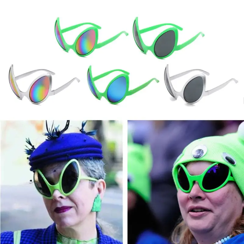 Gafas de Alien divertidas, diadema, lentes de arcoíris, ET, baile, Alien,  formas alternativa, suministros para fiestas - AliExpress