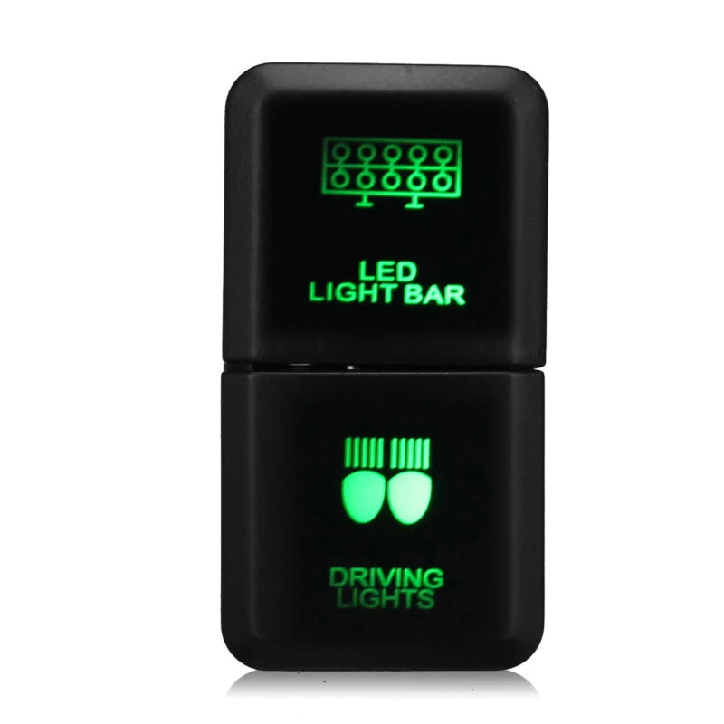 

3A Push Switch LED For TOYOTA Fog Driving Light Car for Hilux Landcruiser Blue/Green Lights
