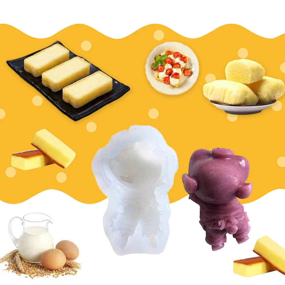 

Small lazy pig sugar molds, silicone lace mold, DIY fondant cake mold chocolate candy mold kitchen baking utensils