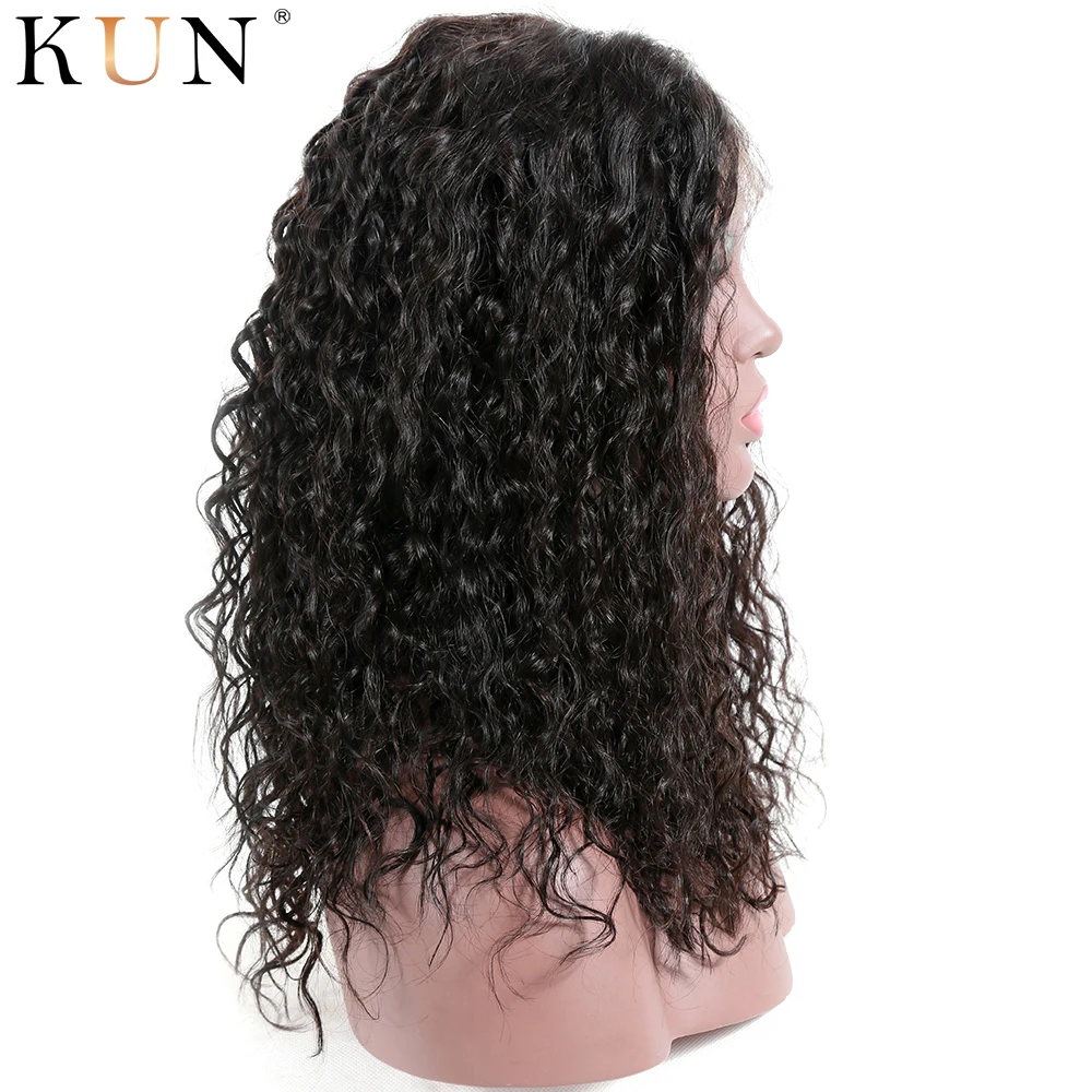 Вьющиеся человеческие волосы парик 360 парик шнурка естественно вьющиеся Remy человеческие 4,5& 6 дюймов пробор 150 180 плотность с детскими волосами