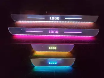 

led threshold Ambient Light wireless magnet adsorption door sill plate Decorative lights for captiva endeavour optima, 4pcs