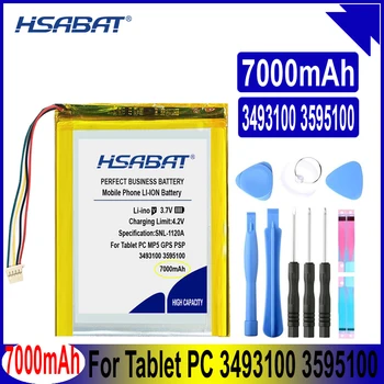 

HSABAT 3493100 3595100 7000mAh Rechargeable Lipo Li Ion Polymer Lithium Battery for Tablet PC
