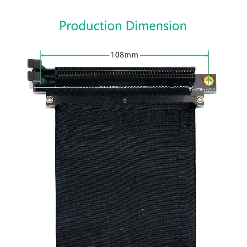 ABKK-PCI Express PCI-E 3,0 16X удлинитель гибкий высокоскоростной(25 см-90 градусов