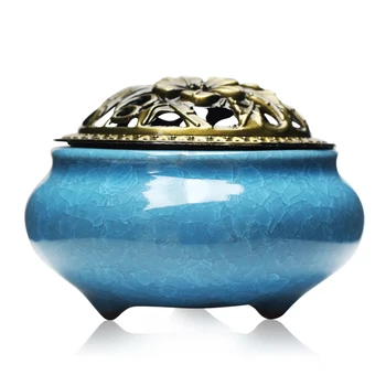 

Ntique Vaporisation Ceramic Incense Burner Dongzhong Style Censer Creative Buddha Accessories Office yoga studio Incense Burner