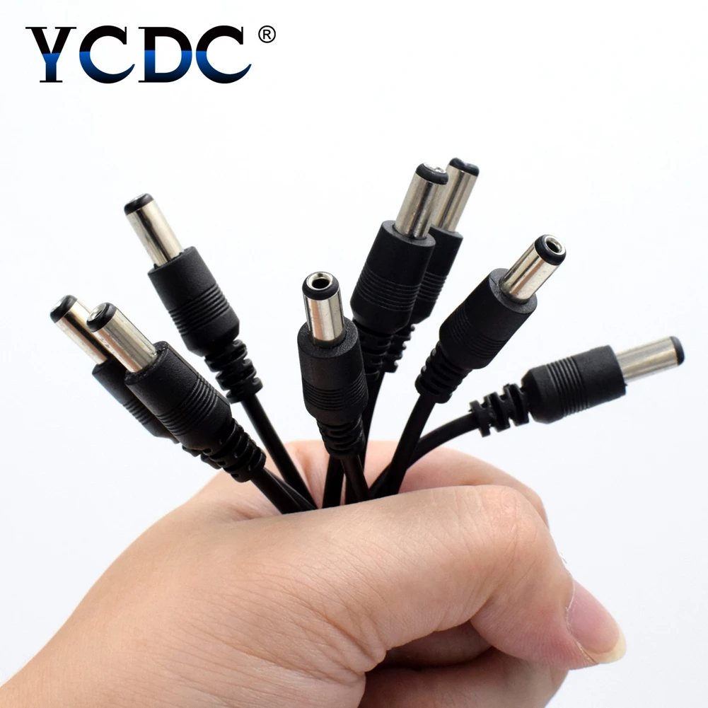 

DC Power Splitter Plug Cable 2.1*5.5mm 1 Female to 2 3 4 5 8 Male for CCTV LED Strip Security CCTV Camera Accessories LED Strip