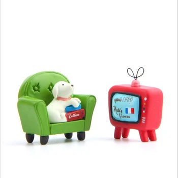 

ZAKKA Cartoon Figure Cute Dolls Dog Watching TV, do you like it Kids Collection Gift Model Toys