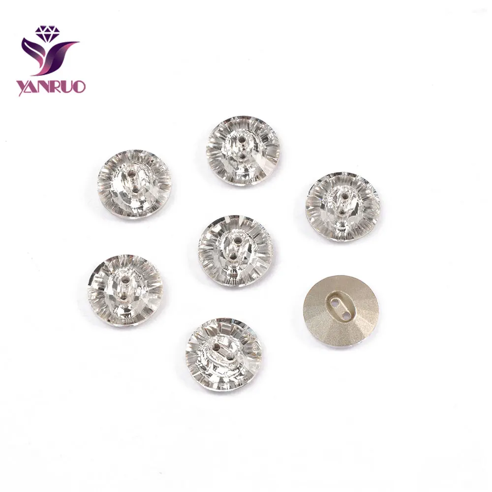 YANRUO 3019 Round Buttons for Needlework Rhinestone DIY Decorative Crafts Sewing Clothes | Дом и сад