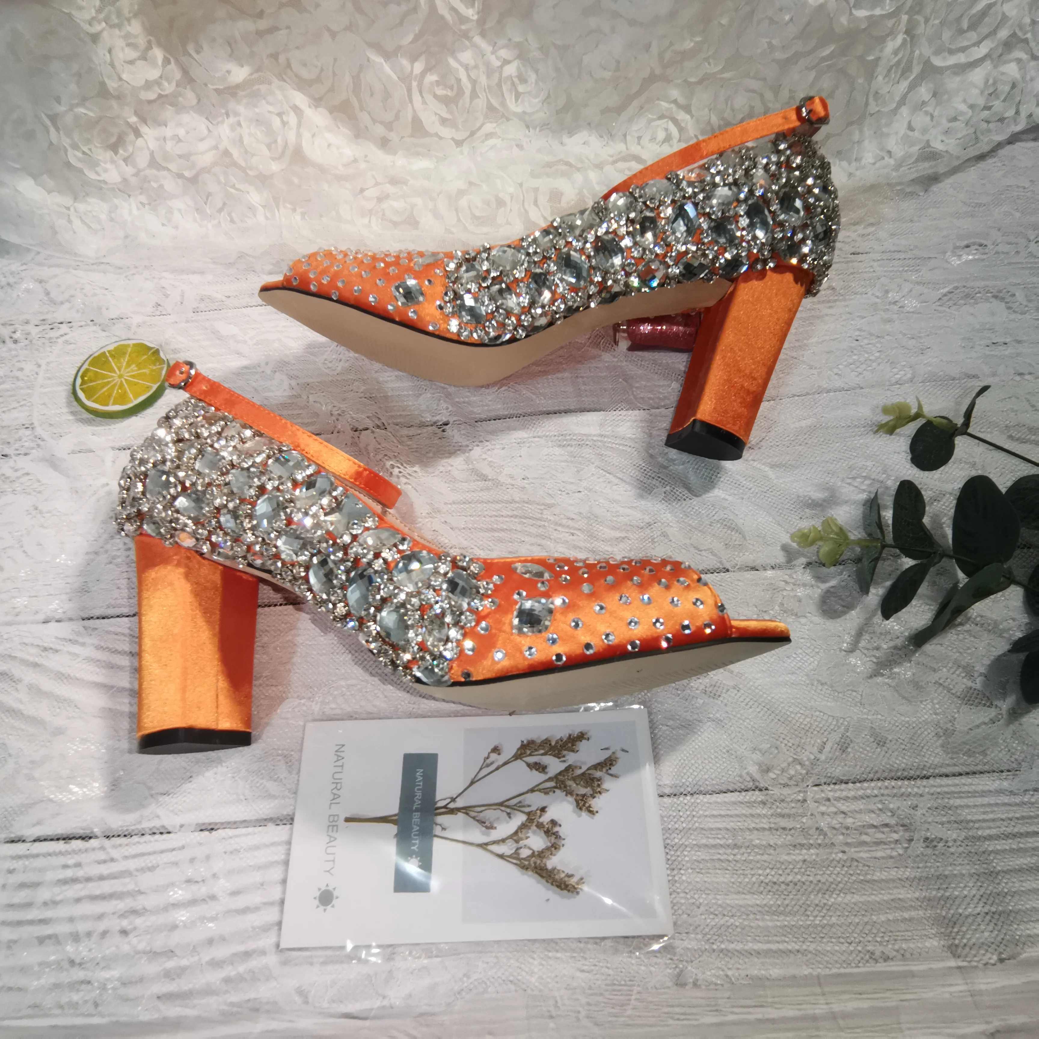 Burnt orange shoes and matching bag Clearance