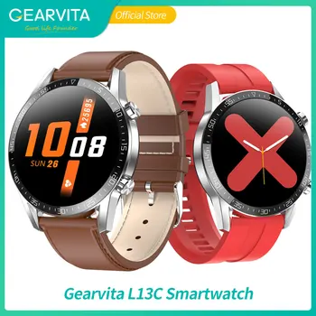 

Gearvita 2020 New L13C Smart Watch ECG Heart Rate Blood Pressure Bluetooth Call Notifications Sync VS L12 L13 SmartWatch