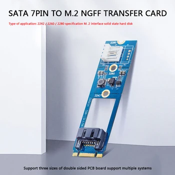 

ORICO M.2 NGFF SSD Adapter Module SATA 7Pin Converter Expansion Card for 2242/2260/2280 Solid State Drive