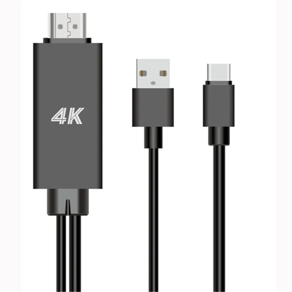 Кабель HDMI для Samsung Galaxy S8 S9 S10 Note 8 Note9 Note10 LG Macbook HD Type C USB HDTV проектор|Кабели передачи
